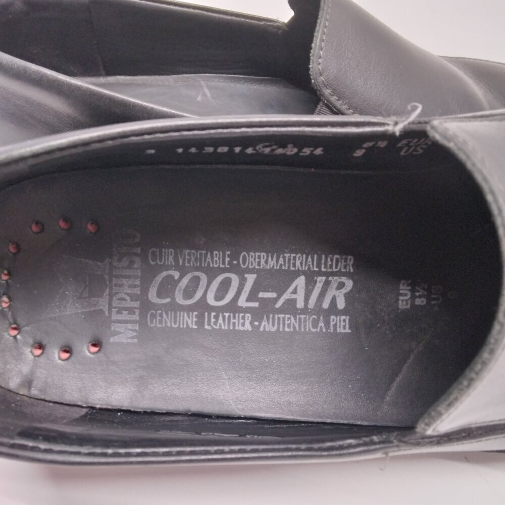 Mephisto Cool-Air Black Leather Slip-on Driving Loafers Shoes Men Size 9 - Picture 7 of 14